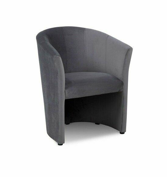 Sessel Club Lounge Design Lehn Stuhl Polster Sofa 1 Sitzer Fernseh Schwarz