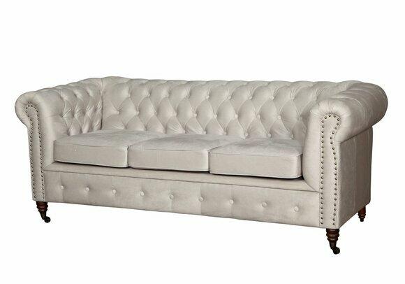 Design Chesterfield Sofagarnitur Sofa Couch Polster Set 3+2+1 Sitzer