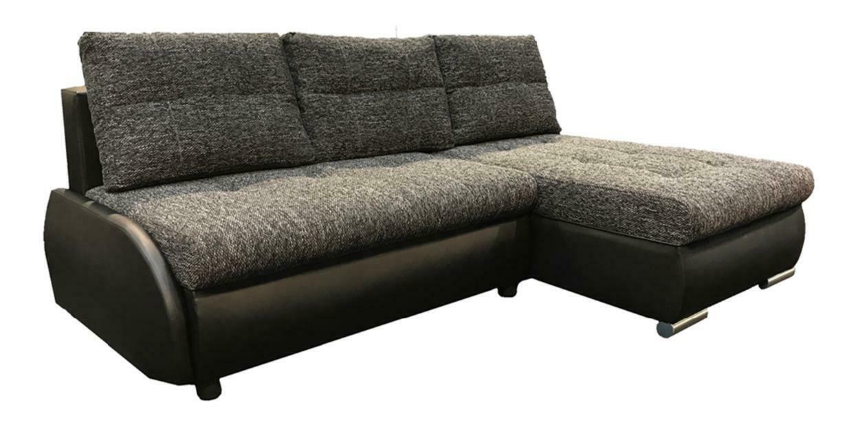 Design Ecksofa Schlafsofa Sofas Bettfunktion Couch Leder Textil Polster Neu