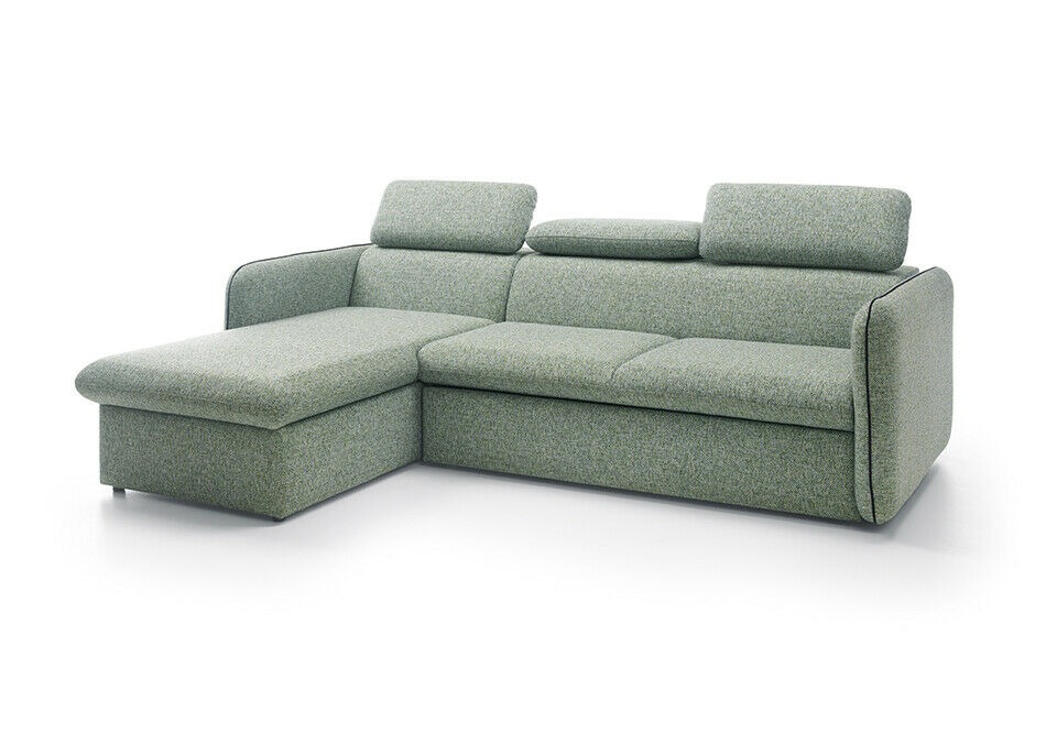 Design Ecksofa Schlafsofa Multifunktion Couch Leder Textil Polster Sofas