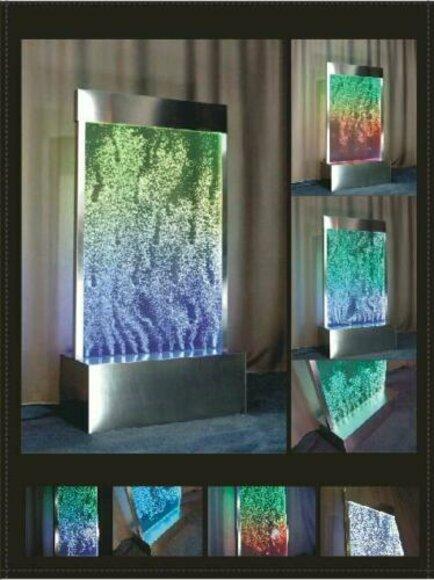 Wandpaneel LED Wasserwand Wasser Wände Wasser Blasen Dekorative Modern Wand