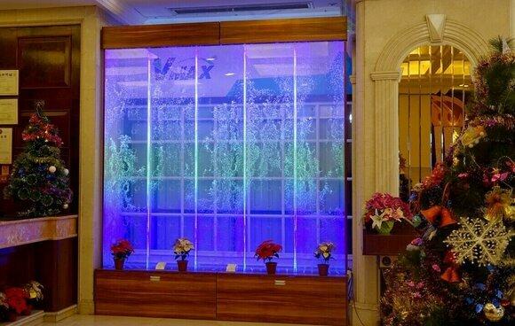 Wandpaneel Wasserblasen LED Wasserwand Design Wasser Wand