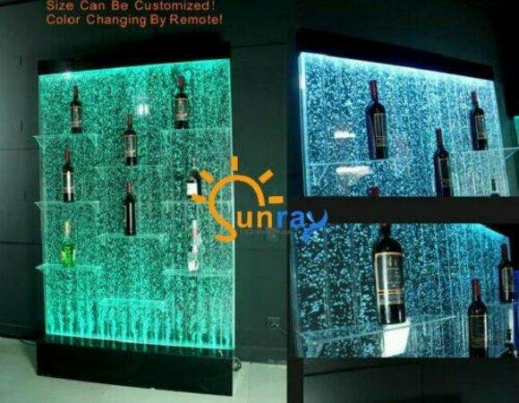 Theke Regale Designer Beleuchtet Led Wasser Wand Bar Regal Säule