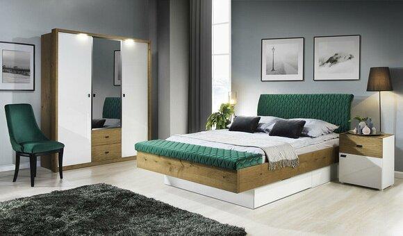 Designer Polsterbett Bett Betten Stoff Holz Luxus Ehebett 180x200cm