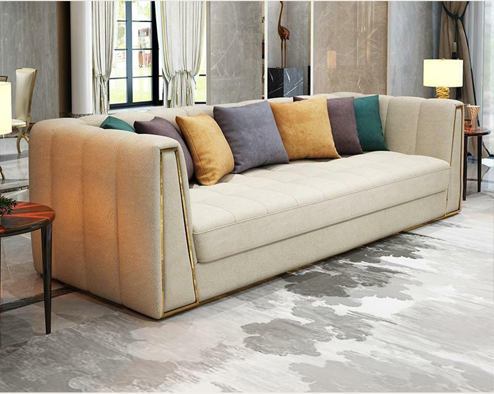 Dreisitzer Wohnlandschaft Modernes Sofa 3 Sitzer Ledersofa Designer