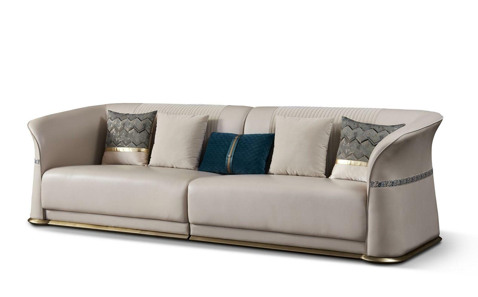 Luxus Dreisitzer Couch Sitz Polster 3 Sitz Polster Couchen Loung Club Sofa