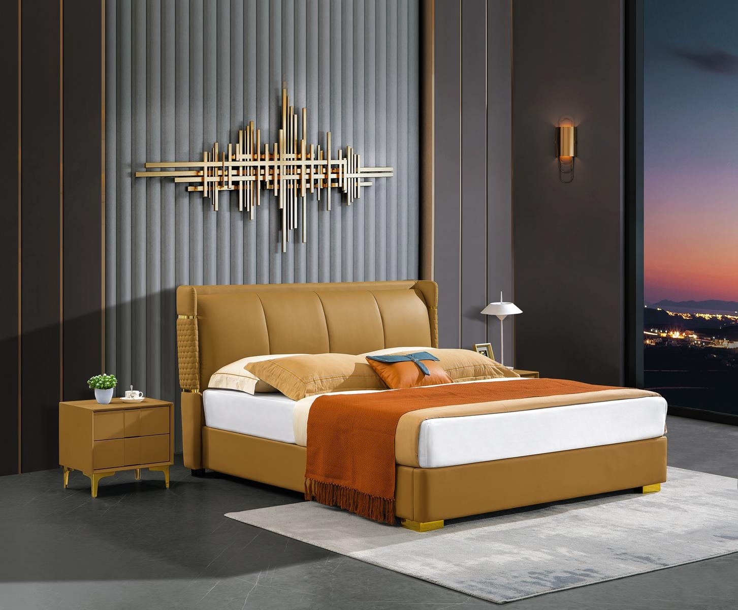 Schlafzimmer Bett Polsterbett Doppelbett Betten Big Design Luxus Doppel