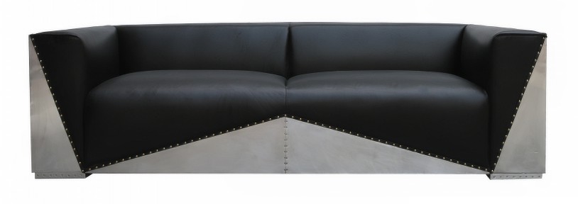 Design Luxus Echtleder Sofa Couch Ledersofa Couchen Polster Möbel Dreisitzer