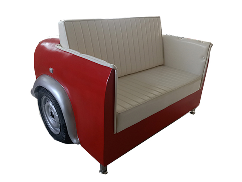 Cadillac Car Autosofa Diner Sofa Couch Auto Möbel USA Einrichtung Deko Modell
