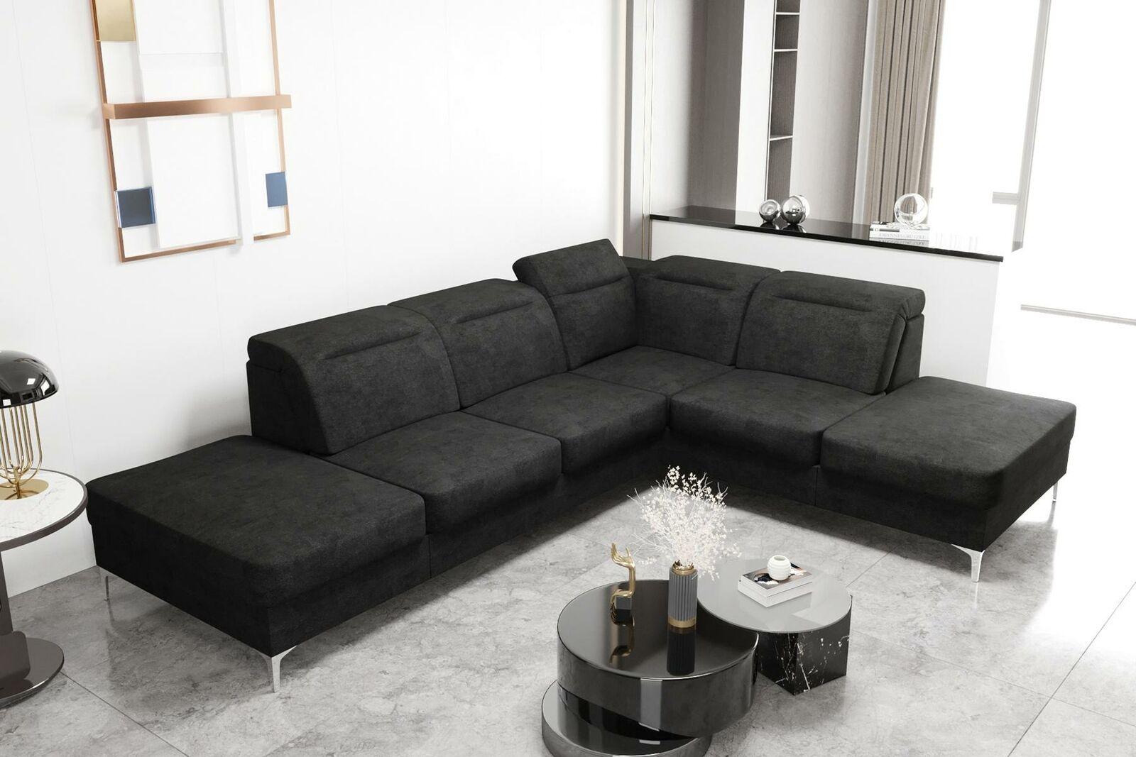 Moderne Sofas Stoffsofa Couch Wohnlandschaft Sofa Ecke Design Eck Ecksofa L-form