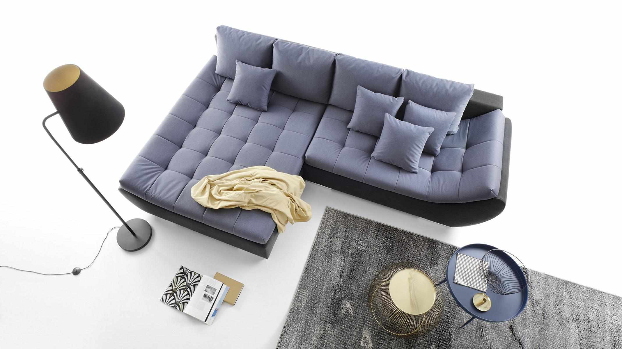 Moderne Design Sofas Couchs Möbel Stoff L-Form Wohnzimmer Ecksofa