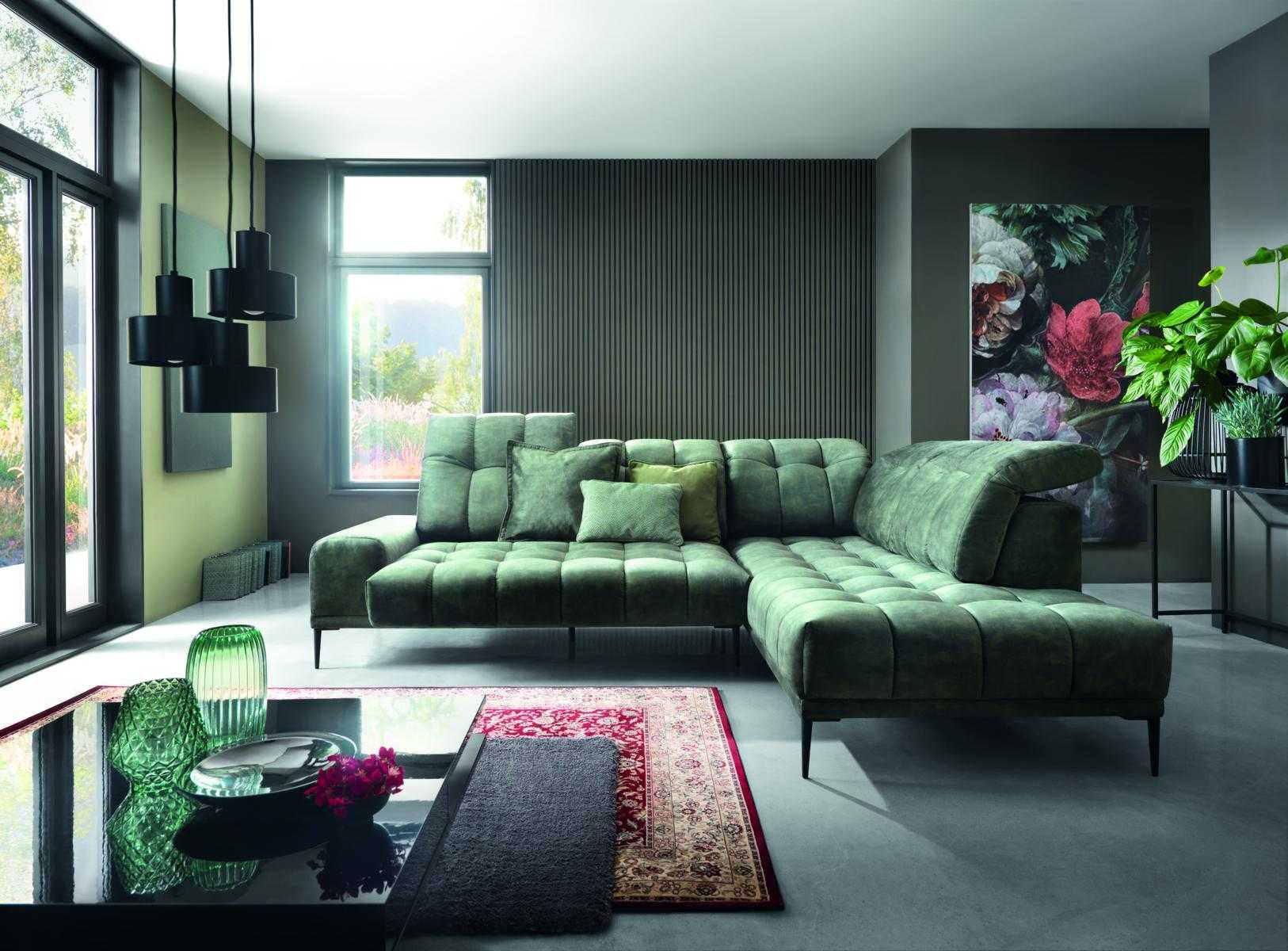 Ecksofa modernes Design Luxus Sofas L-Form Stoff Couch Wohnzimmer Sofa Couchen