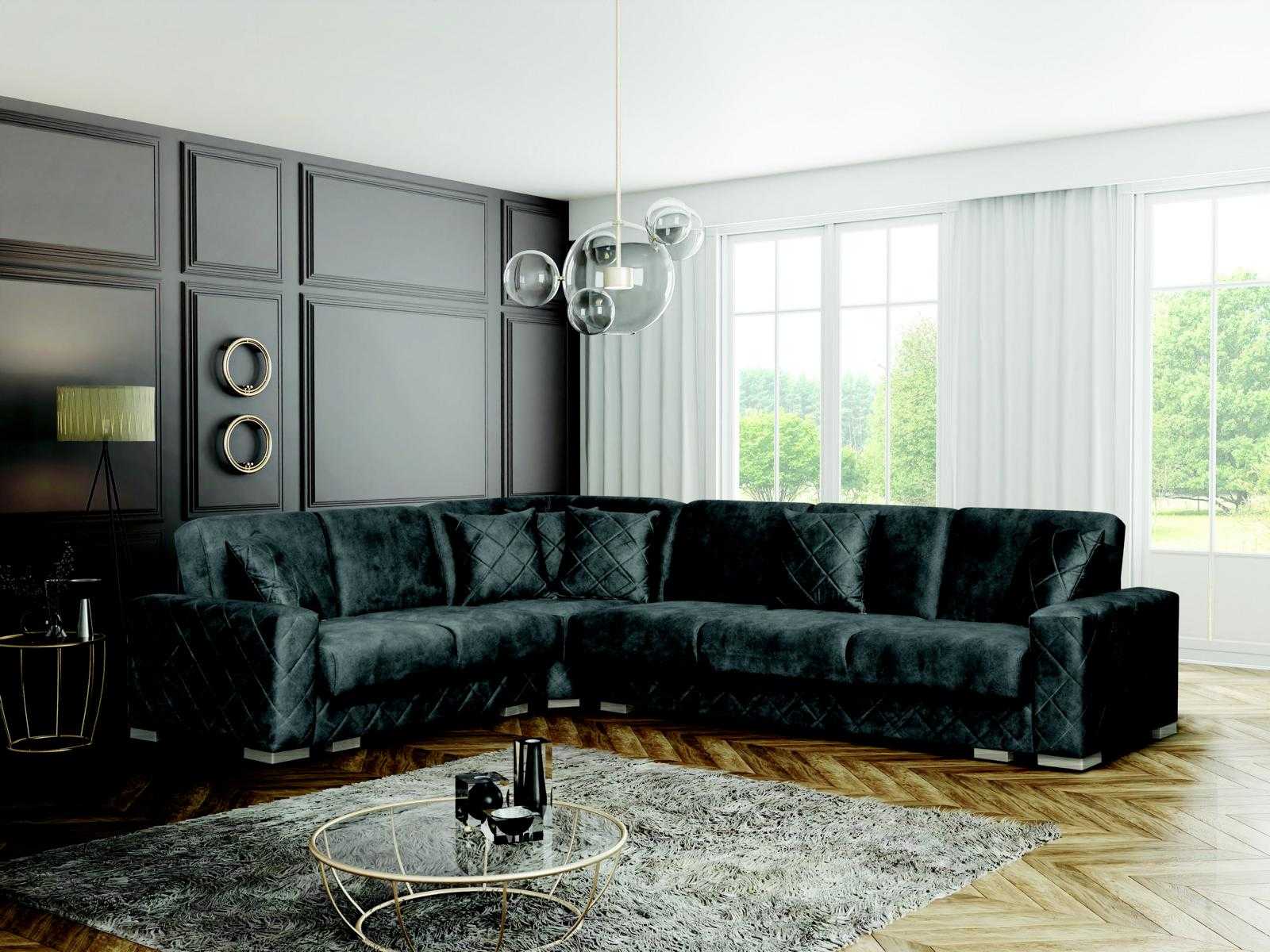 Design Sofa Ecksofa Samt Wohnlandschaft Möbel Couch L-Form Schlafsofa Sofas Neu