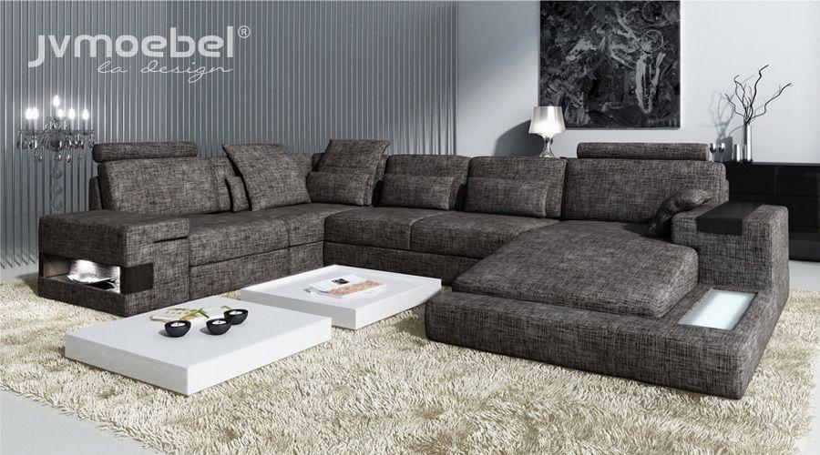 Moderne Wohnzimmer Design Ecksofa Möbel Eckcouch Textilpolster Couch Sofa U Form