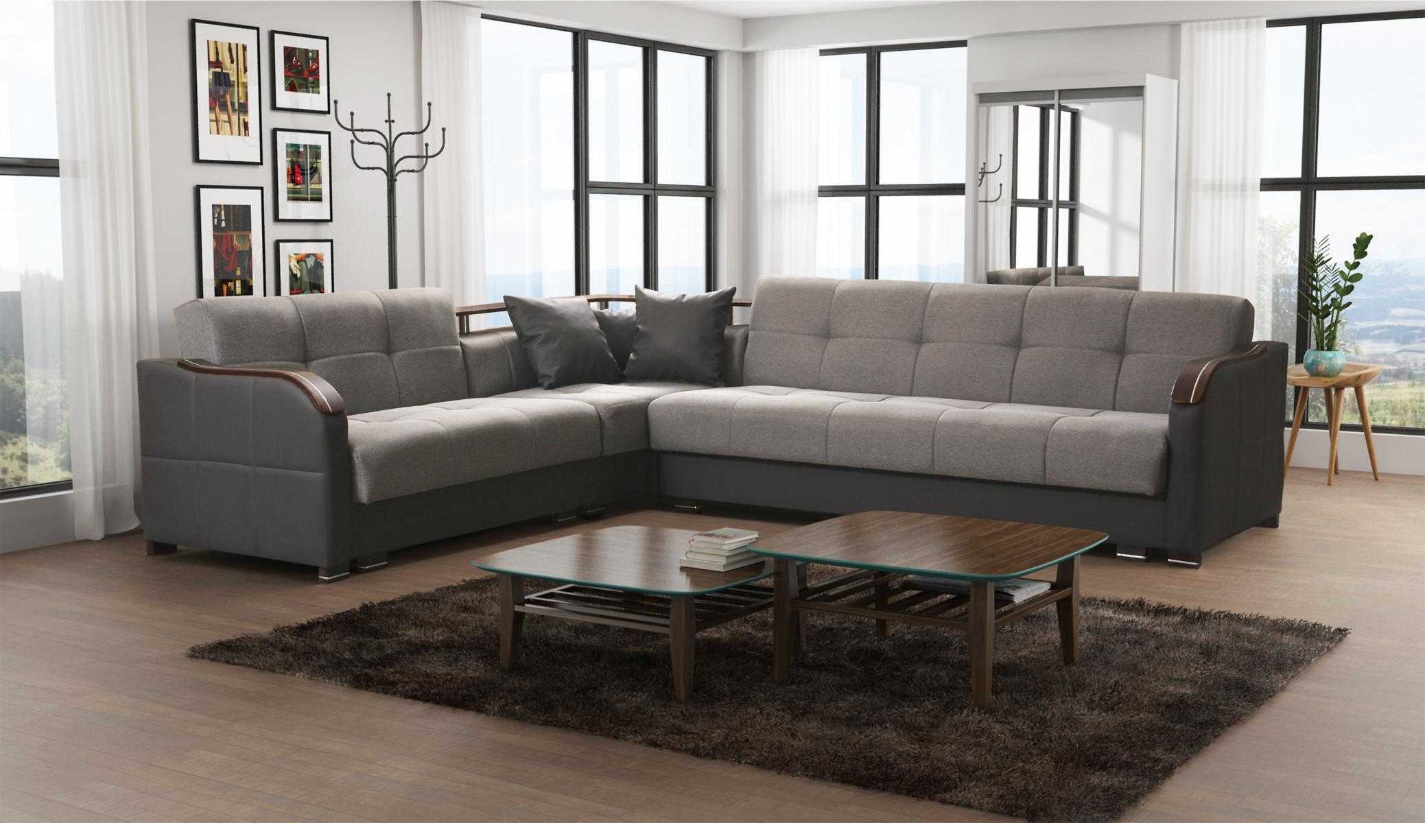 Luxus Ecksofa L-Form Sofas Couch Textil Möbel Sofas Stoff Design Neu @JV Möbel