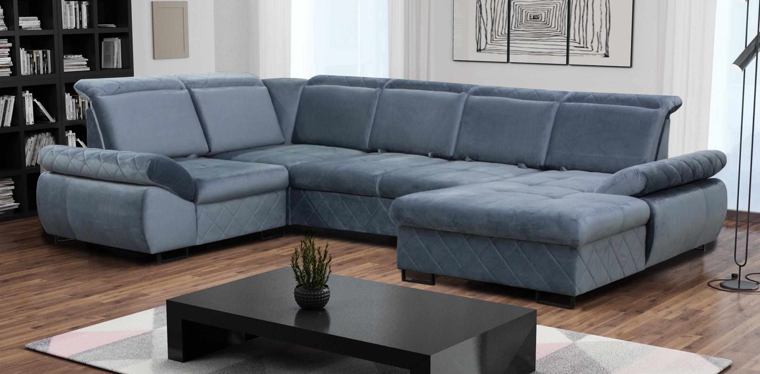 Eck Sofa Couch Polster Leder Sofa Couchen Möbel Neu Wohnlandschaft U Form