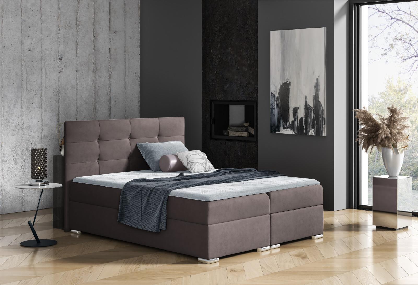 Bett Bettkasten Boxspringbett 160x200 Schlafzimmer Design Doppel Hotel Modern