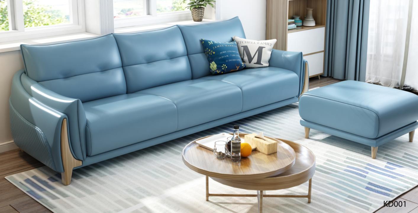 Sofa 3 Sitzer Modern Relax Sitz Möbel Dreisitzer Blau Polster Luxus Möbel Neu