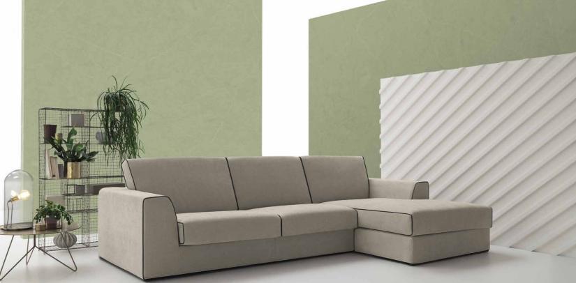 Grau Couch Wohnlandschaft Stoff Eck Sofa Design Textil Sofa L-Form alfitalia Neu