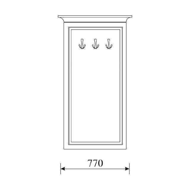 Klassischer Garderobe Garderoben Garderoben Kolonial Stil Echtem Holz Neu ODW