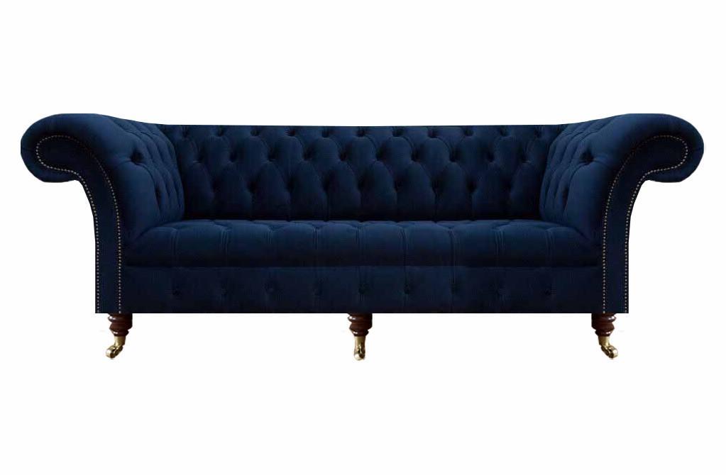 Design Einrichtung Chesterfield Sofa Dreisitzer Couch Wohnzimmer Neu