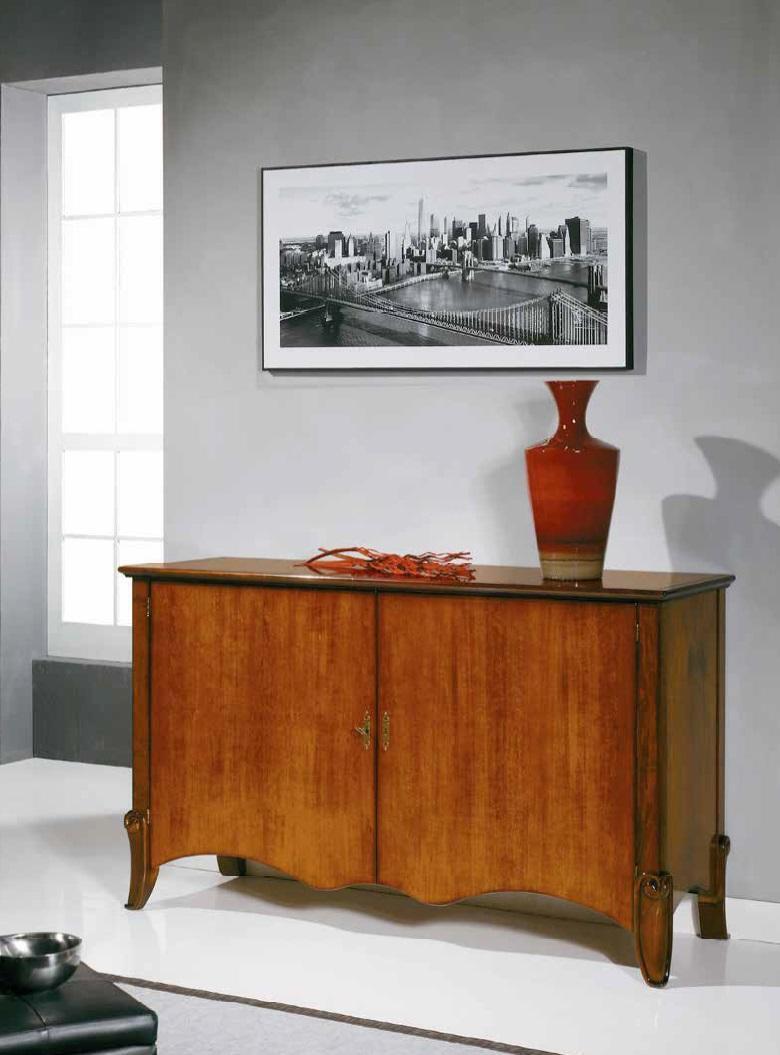 Hochwertige Klassisches Sideboard Holzschrank Luxus Holz Kommode Braun Schrank