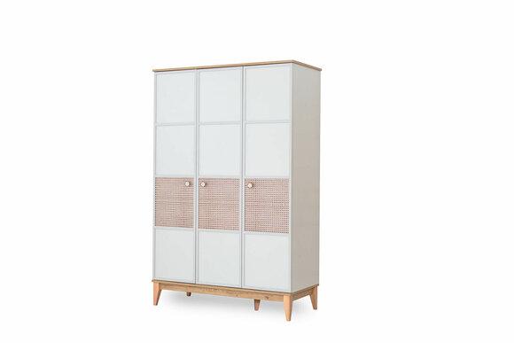 Dreitüriger Designer Holzschrank Kinderzimmer Exklusiver Kleiderschrank