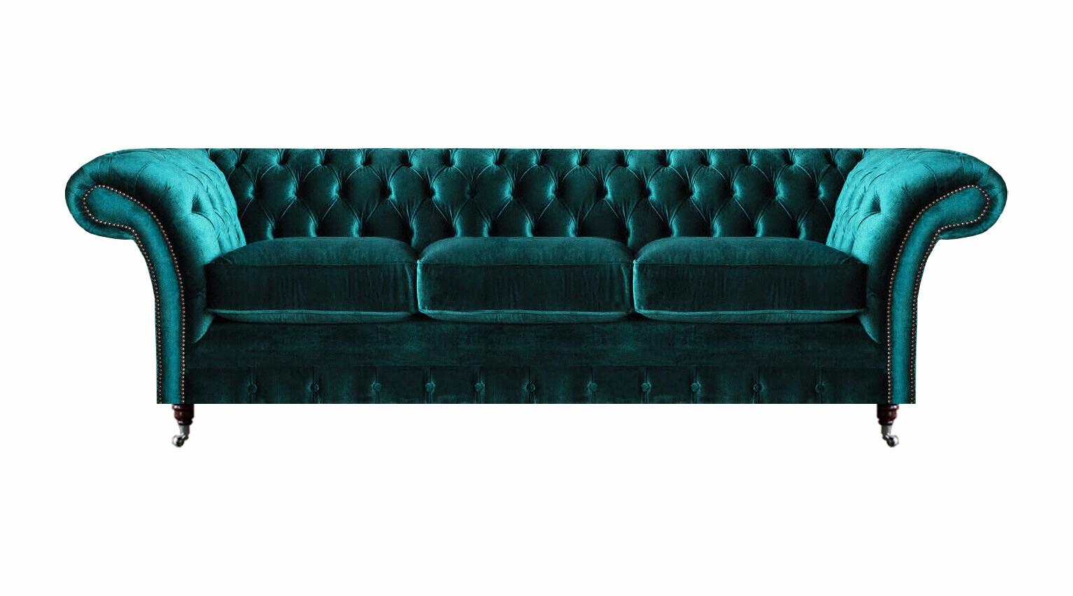 Chesterfield Sofa Dreisitzer Couch Polstermöbel Wohnzimmer Neu Möbel