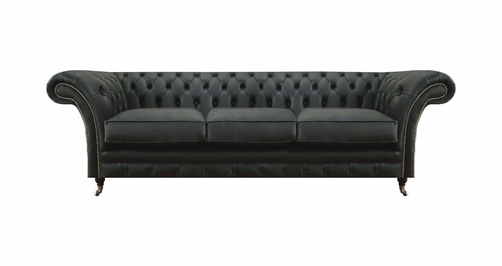 Wohnzimmer Polstermöbel Chesterfield Dreisitzer Sofa Textil Neu Einrichtung