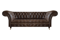 Braunes Chesterfield Ledersofa Wohnzimmer Couchen Designer Robuste Möbel