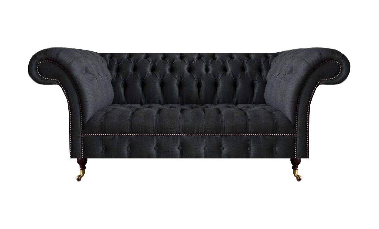 Chesterfield Schwarze Sitzcouch Designer Polstersofas Klassisch Couchen