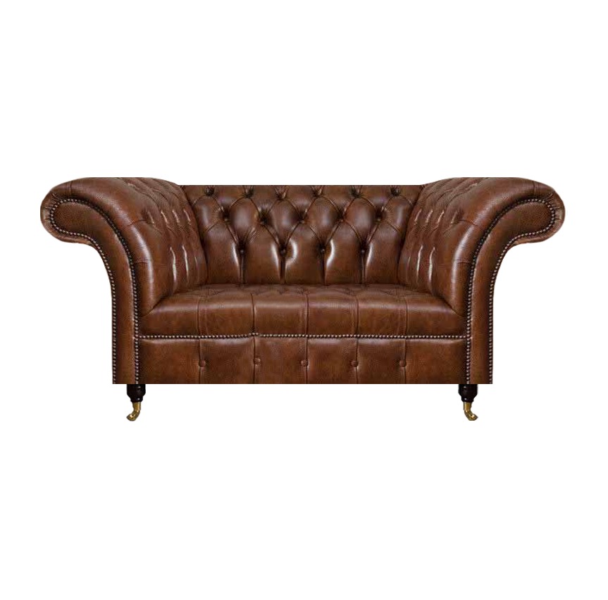 Ledercouch Chesterfield Braunes Sofa Wohnzimmer Designer Ledermöbel