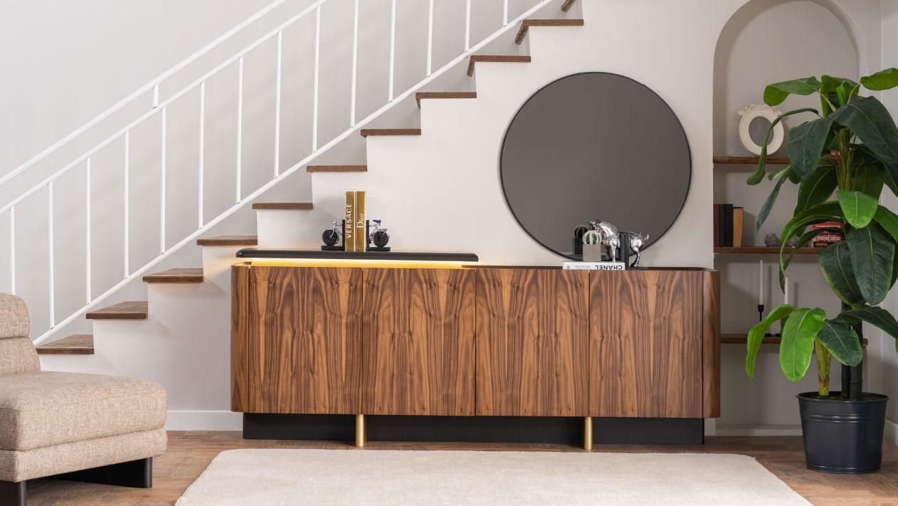 Anrichte Sideboard Schrank Holzschrank Holz Braun Kommode Möbel