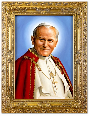 Papst Johannes Paul II Handarbeit Ölbilder Gemälde Leinwand Ölbild G17298