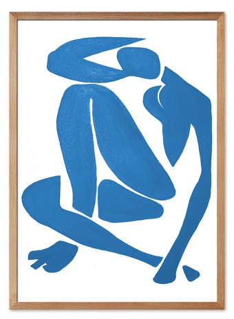 Blaue Figur Handarbeit Ölbilder Gemälde Leinwand Ölbild Bild G114357