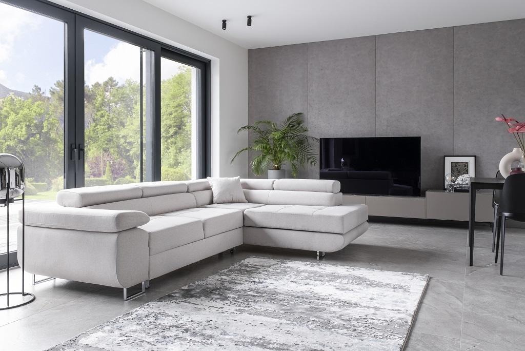 Wohnlandschaft L Form Ecksofa Textil Design Polster Garnitur Sofa Ecke Eckcouch