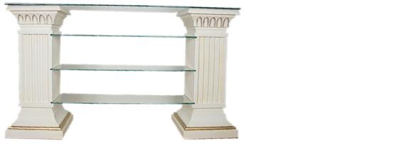 Design Vitrine Regal Glas Säule Schrank Dekorative Vitrinen Regale Schrank