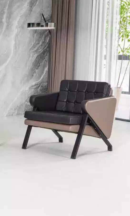 Modern Sessel Arbeit Zimmer Büro Textil Möbel Polster Stoff Designer Neu