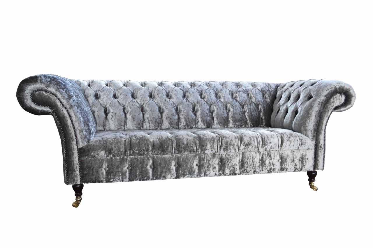 Design Chesterfield Sofa 3 Sitzer Couch Polster Sofas Wohnzimmer Big XXL