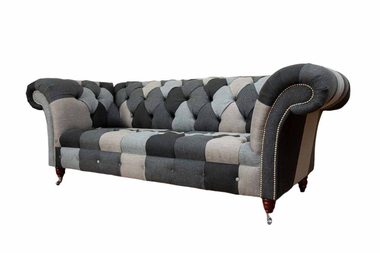 Sofa 3 Sitzer Chesterfield Dreisitzer Wohnzimmer Sofas Luxus Couch Stil