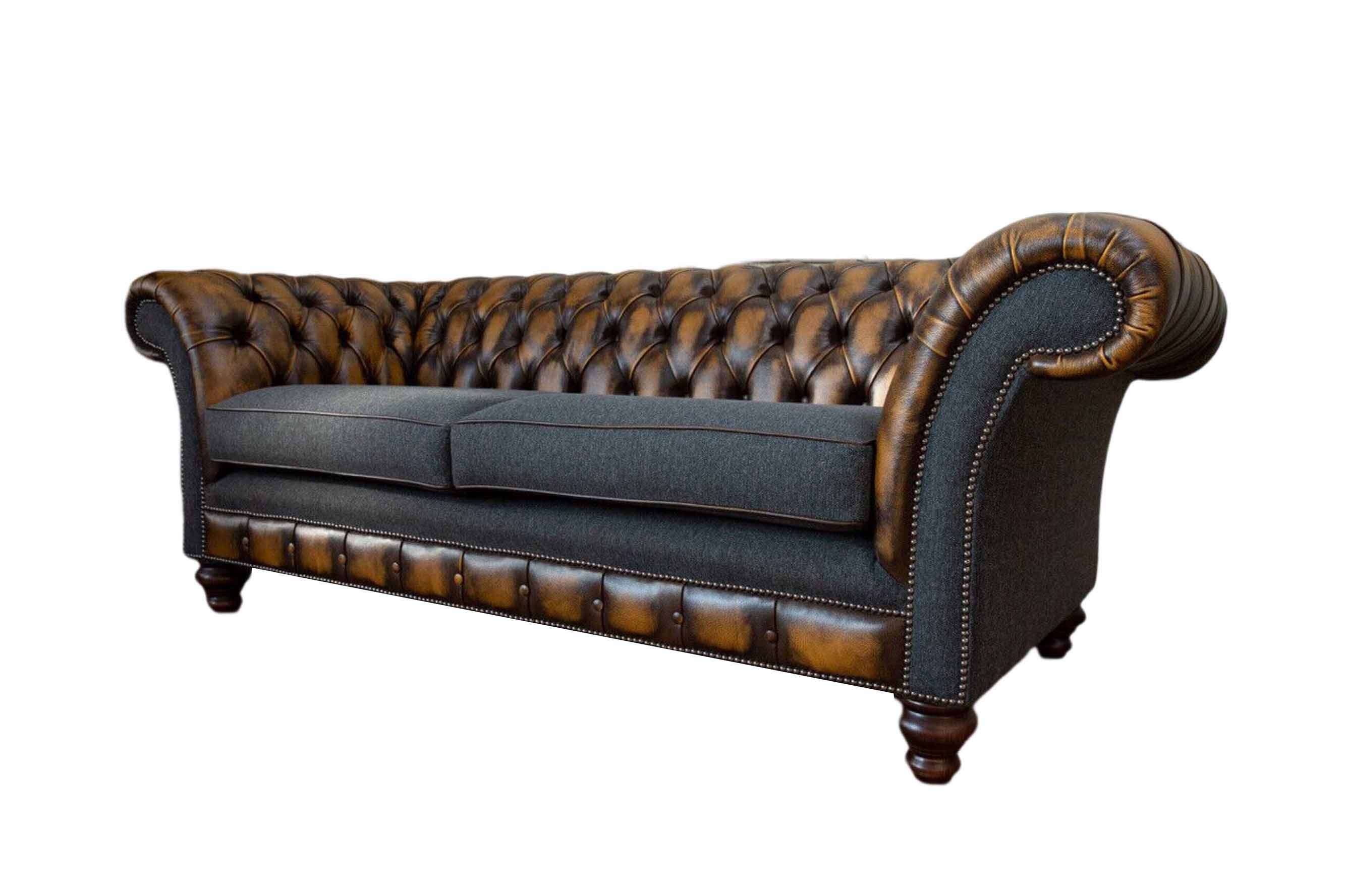 Dreisitzer Luxus 3 Sitzer Couch Polster Klassisch Sitz Wohnzimmer Möbel