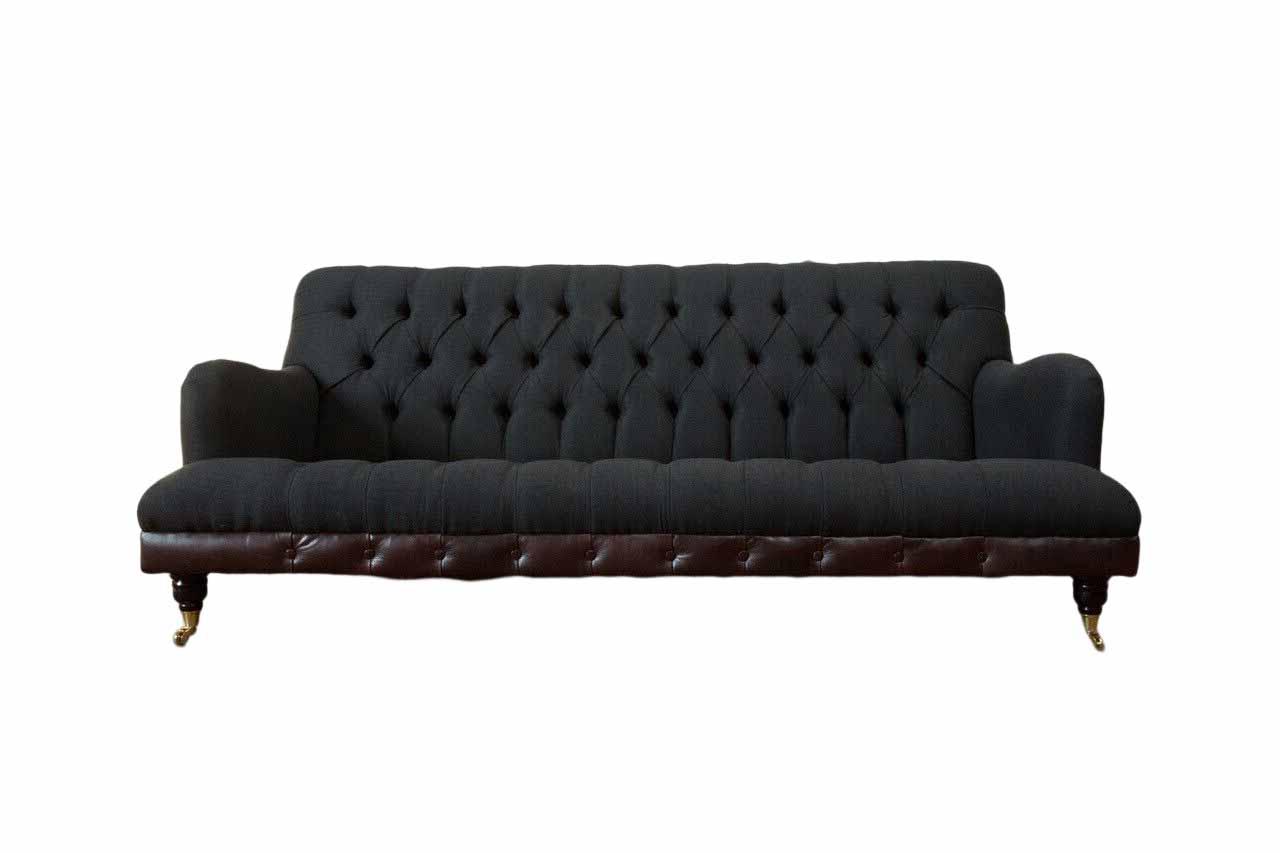 Dreisitzer Luxus Couch Polster Modern Sitz Sofas Zimmer Möbel Stoff Neu