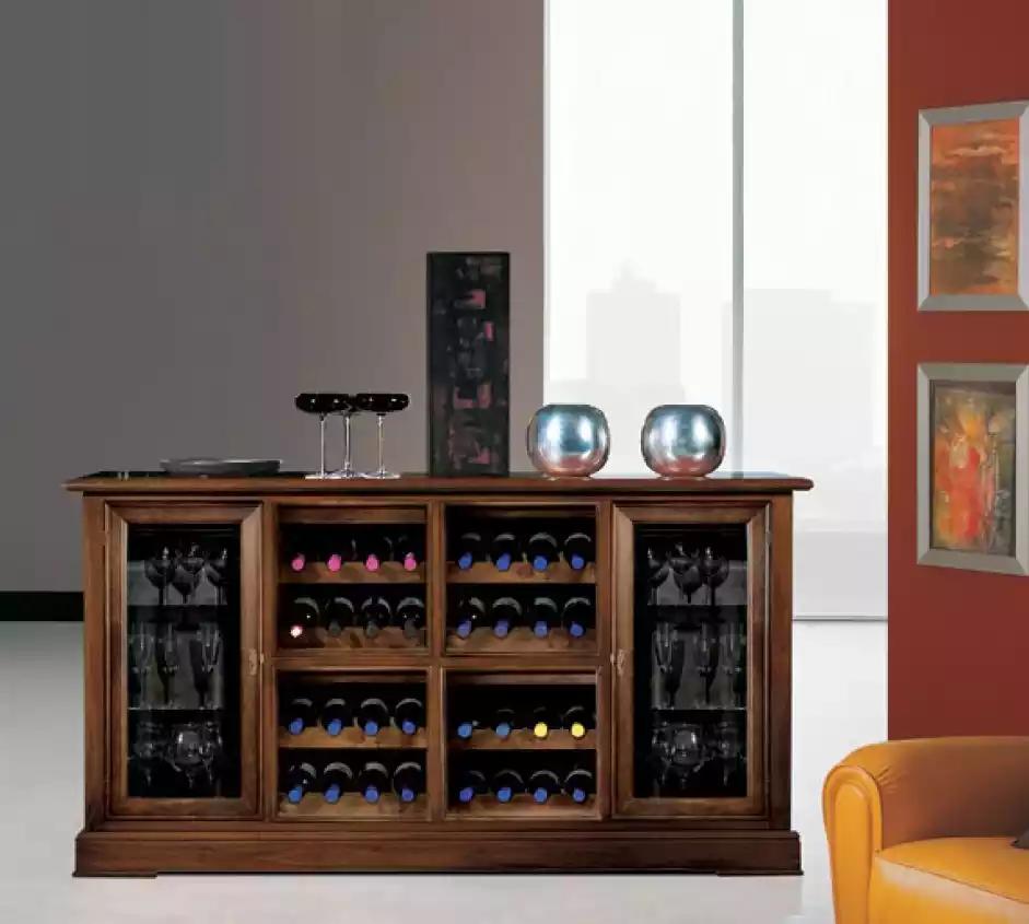 Hausbar Barschrank Tisch Regal Weinregal Weinschrank Luxus Vitrine