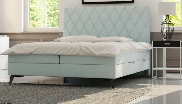 Schlafzimmer Bett Luxus Möbel Polster Stoff Modern Design Boxspringbett