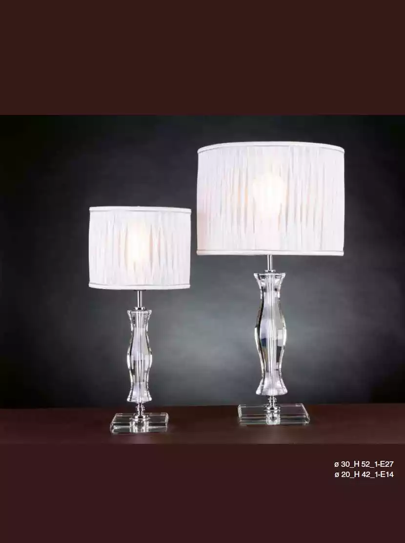 Leuchte Kristall Lampe Tischlampe Weiß Steh Nachttisch Neu Schreibtisch