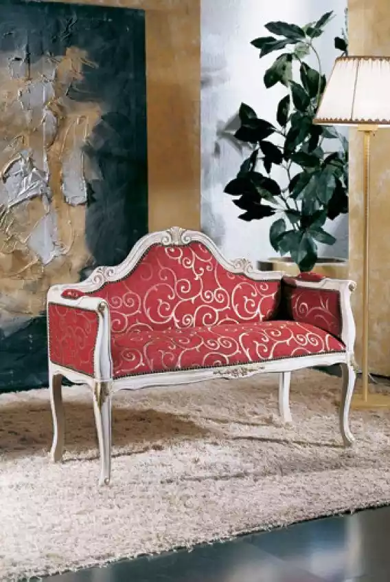Design Italienische Möbel 2 Sitzer Sofa Couch Polster Lounge Couchen