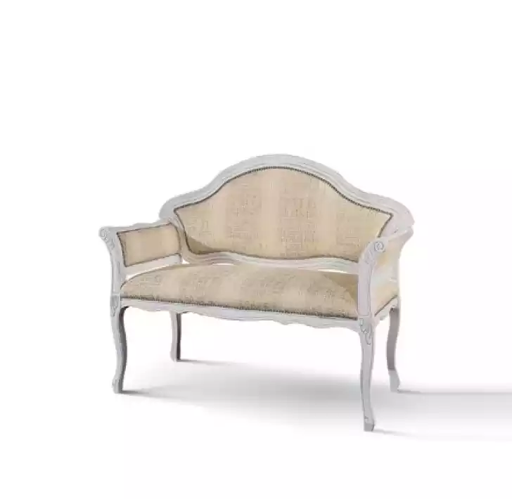 Luxus 2 Sitzer Couch Polster Sofa Textil Stoff Couchen Klassisch Neu