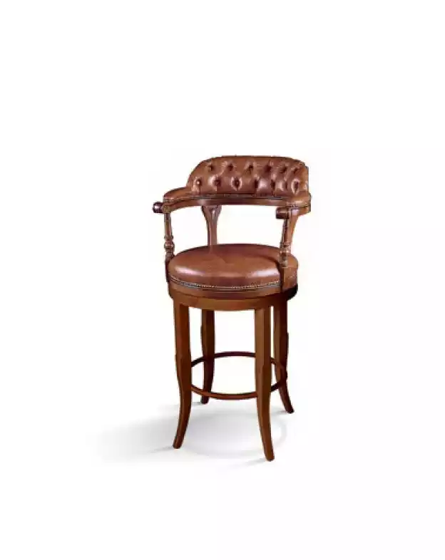 Chesterfield Barhocker Stühle Stuhl Sessel Bar Lehnstuhl Luxus Polster