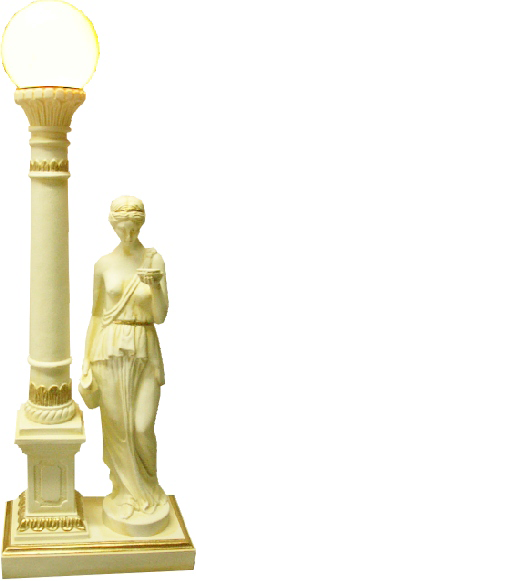 Antik Stil Figur Leuchte Tischlampe Tischleuchte Lampe Lampen Leuchten