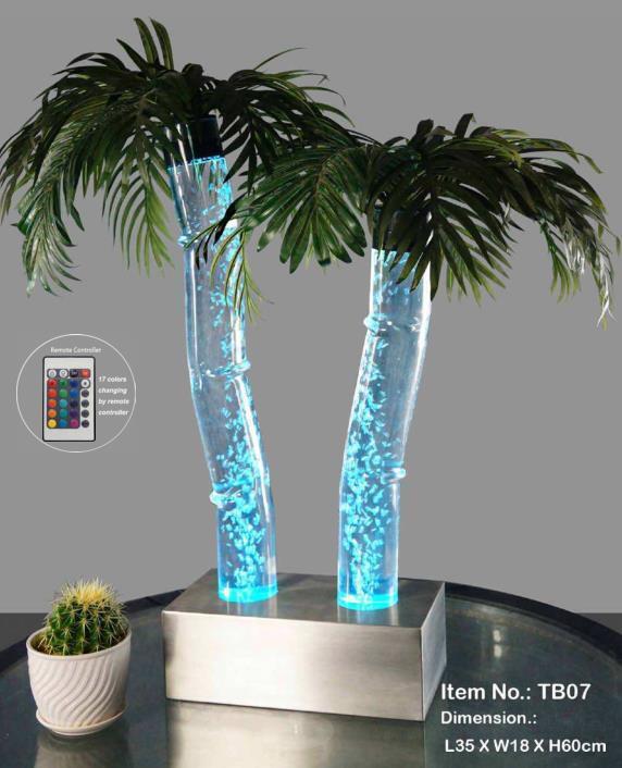 Led Wasser Säulen Palme Kunstpflanze Pflanze Wassersäulen Säulen Sofort